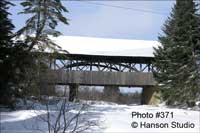 Pittsburg, NH - Happy Corner Bridge - Winter